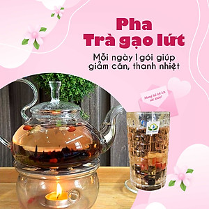 Trà Gạo Lứt Túi Lọc Hộp 30 gói Mix Hoa Nhài, Cỏ Ngọt, Kỳ Tử, Táo Đỏ, Đậu Đen, Đậu Đỏ, Lá Nếp - Siêu Thị Thiên Nhiên