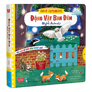 Sách Tương Tác - Sách Chuyển Động - First Explorers - Night Animals - Động Vật Ban Đêm