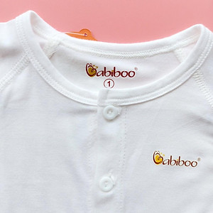 Áo sơ sinh cài giữa ráp lăn vải visco siêu mềm mại cho bé BTK17