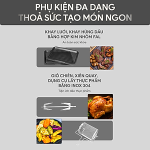 Nồi Chiên Không Dầu Điện Tử BlueStone AFB-5888 (10 Lít) - Hàng Chính Hãng