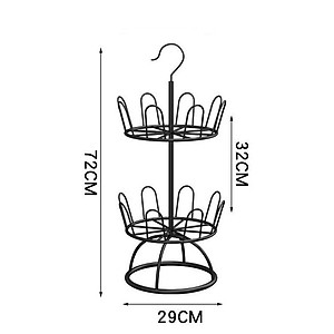 Giá  kệ phơi giày dép thép không gỉ 360 độ giản nhiều tầng để ngoài trời ban công lưu trữ gia đình- hàng loại 1 - Chính hãng MINIIN 
