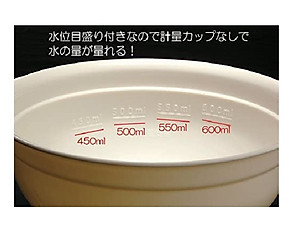 Combo 02  Bát hâm nóng thức ăn trong lò vi sóng 1200ml - Hàng nội địa Nhật Bản