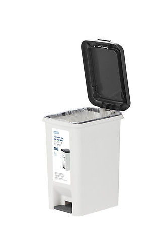 Thùng rác đạp chữ nhật Hiro 15L