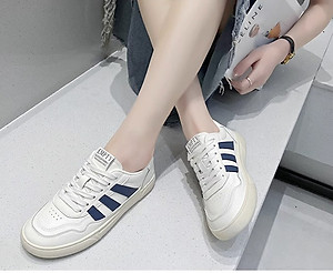 Giày thể thao nữ phong cách cá tính, thoáng khí, đế cao su đúc, chống trơn trượt hạn chế mòn  - gnu2061