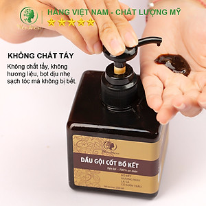 Dầu gội cốt bồ kết đánh bay gàu, mọc tóc, dưỡng tóc đen mượt Wonmom 250ml