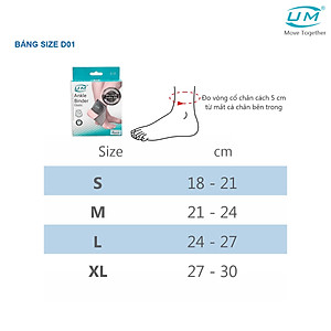 Băng cổ chân có dán United Medicare (D01)