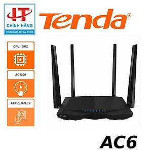 Router Wifi Băng Tầng Kép AC1200 Tenda AC6 - Hàng Chính Hãng