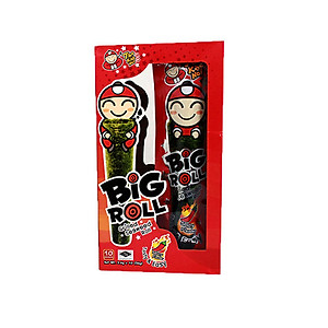 Hộp 6 gói Snack rong biển Tao Kae Noi Big Roll vị cay (3,6g)