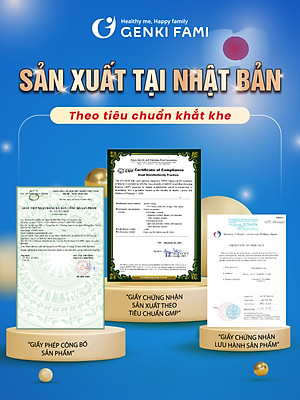 Fucoidan Genki Fami Nhật Bản, Tăng Cường Đề Kháng, Miễn Dịch, Hỗ Trợ Ngăn Ngừa Ung Bướu Hộp 150 viên