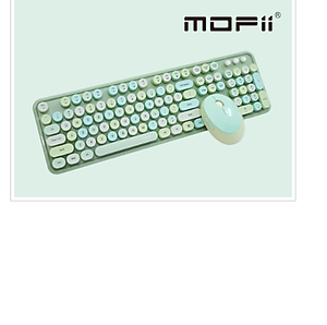 Bộ bàn phím và chuột không dây MOFII SWEET đa dạng màu sắc thiết kế nút tròn hiện đại - HÀNG CHÍNH HÃNG