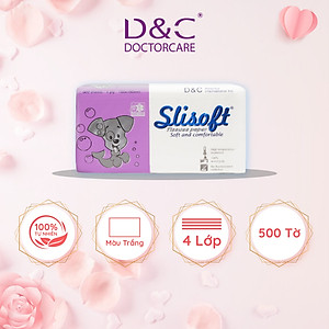 Giấy ăn Slisoft Trắng tự nhiên đa năng,khăn giấy rút thân thiện môi trường không chất tẩy trắng an toàn cho cả gia đình