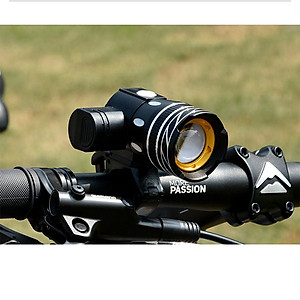 Combo Đèn Pha Trước Cho Xe Đạp Siêu Sáng Sạc Được USB Chống Nước (Kèm Chân Đế Trượt) Và Đèn Hậu Cảnh Báo (Màu Đỏ) Xe Đạp Led Gắn Đuôi Phía Sau Mai Lee