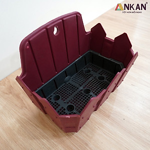 Chậu Nhựa Trồng Cây ANKAN Để Treo Ban Công, Treo Tường, Ngoài Trời, Sân Vườn, Kích Thước 24 x 19cm, Nhựa Cao Cấp