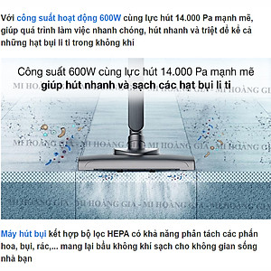 Máy Hút Bụi Deerma Cầm Tay 2 trong 1 DX700S - Hàng chính hãng