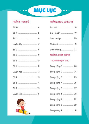 Sách Hành Trang Giúp Con Tự Tin Vào Lớp 1 - Quyển 2: Cùng Con Học Toán