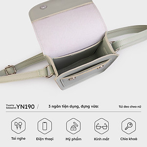Túi Yuumy ( Thời trang nữ đi chơi size 11 - Túi đeo chéo da Seasand YN190 )