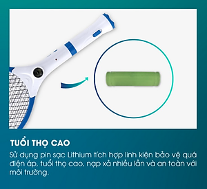 Vợt bắt muỗi điện tử Model: VBM RD.02