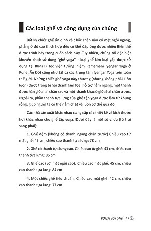 YOGA VỚI GHẾ - Bản đầy đủ - Hướng dẫn thực hành toàn diện Iyengar Yoga với Ghế