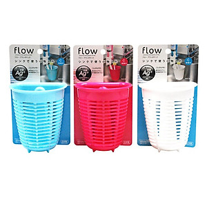 Combo 01 giỏ đựng giẻ rửa bát + 01 giỏ treo tiện ích có núm hít chân không inomata Nhật Bản