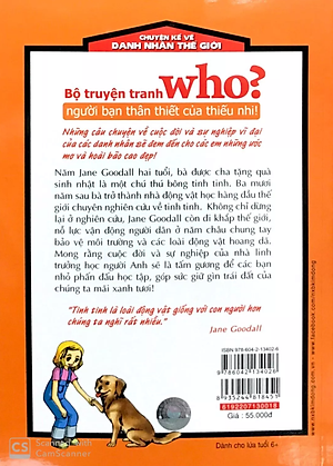 Who? Chuyện Kể Về Danh Nhân Thế Giới: Jane Goodall (Tái Bản 2019)