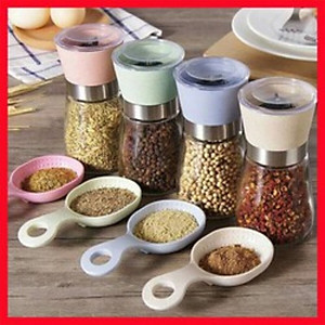 CỐI XAY TIÊU CẦM TAY TIỆN DỤNG BẰNG THỦY TINH CÓ TAY VẶN TIỆN LỢI ( Giao ngẫu nhiên mẫu)