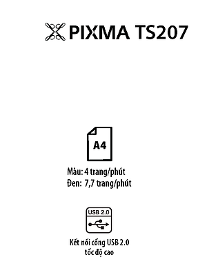 Máy in phun màu Canon Ts207- hàng chính hãng