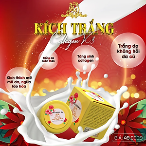 Kem DưỡngTrắng Da Toàn Thân Body Collagen X3 Luxury Kem Body Dưỡng Ẩm Trắng Da Đông Anh Chính Hãng 250g