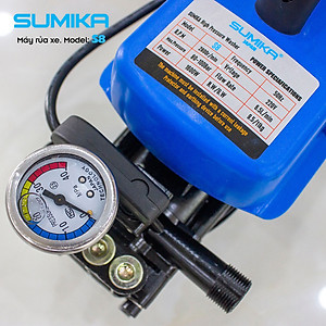 Máy rửa xe áp lực cao SUMIKA S8, công suất 1600W, 100% lõi đồng, chế độ Auto Stop