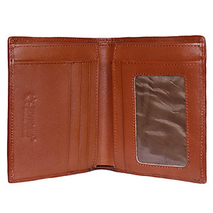 Ví Nam Da Cá Sấu Gai Đuôi Kiểu Đứng Huy Hoàng HT2257 (12.5 x 10 cm) - Vàng