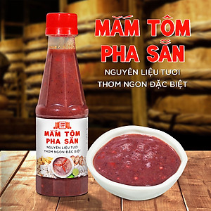 Mắm tôm thùng gỗ Làng Chài Xưa nguyên liệu tôm tép tươi, thơm ngon đặc biệt chai 260g