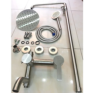 Bộ sen cây tắm KG38 dùng cho nóng lạnh nước mạnh êm, cao cấp dễ sử dụng chất liệu inox304 - Hàng chính hãng