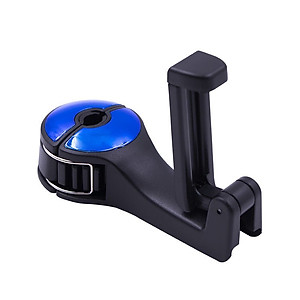 Giá móc treo đa năng kiêm kẹp đỡ điện thoại cài sau ghế ô tô, xe hơi mẫu mới với chốt cài kim loại chắc chắn.