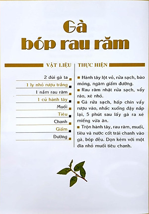 Sách Món Ăn Được Nhiều Người Ưa Thích - Món Ăn Dân Dã