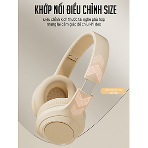 Tai Nghe Bluetooth Chụp Tai , Headphone Không Dây Bluetooth Có Mic Đàm Thoại Tiện Lợi, Có Thể Gấp Gọn , Pin Cực Khỏe Bluetooth 5.3 Cao Cấp Besti - Hàng Chính Hãng