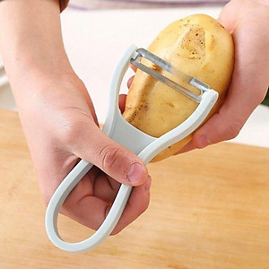 Dụng Cụ Bào Vỏ Thông Minh PaKaSa, Nạo Sợi Rau Củ Quả 2in1- Dao Bào 2 Trong 1 Bằng Thép Không Gỉ - Hàng chính hãng