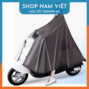 Áo Mưa Trùm Đầu Kiểu Poncho Không Che Đèn Xe