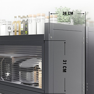 Kệ đa năng nhà bếp có nắp đậy kín thép carbon sơn không gỉ SIÊU XỊN - SIÊU ĐẸP - SIÊU BỀN