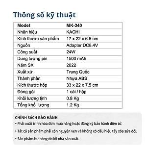 Máy massage trị liệu cầm tay không dây Kachi MK340 giảm đau nhức giảm căng cơ - Hỗ Trợ Mát Xa Chuyên Sâu, Giảm Đau Cơ, Cứng Khớp