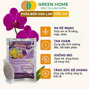 Phân Bón Lan Greenhome, 1 Tép, Túi Lưới, Tan Chậm, Không Mùi Hôi, Dưỡng Lan Ra Rễ, Xanh Tốt, Dùng Tốt Cho Sen Đá, Kiểng