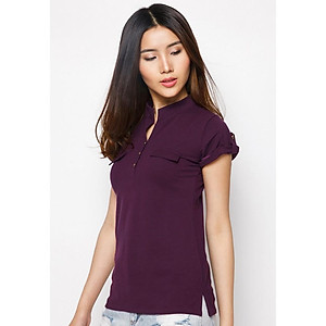 ÁO THUN NỮ CÁ SẤU CỔ TRỤ CÁ TÍNH THỜI TRANG NHIỀU MÀU