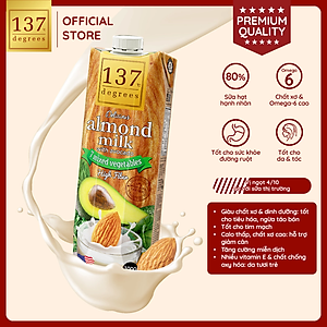Sữa hạt Hạnh Nhân Bơ Rau củ 137 DEGREES 1000ml