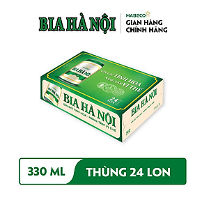 Bia Hà Nội Nhãn Xanh - Thùng 24 lon 330ml 