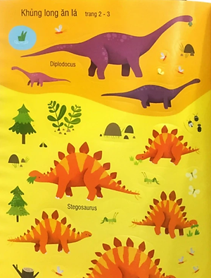 First Sticker Book - Sách Dán Hình Đầu Đời Cho Bé - Khủng Long