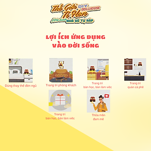 MÔ HÌNH TỰ LẮP RÁP DIY SÀI GÒN THU NHỎ - CÀ PHÊ ĐÁ - AD07