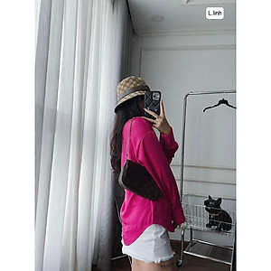 Áo sơ mi hồng sen cổ đức