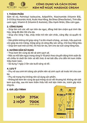 Kem Massage cream Mychi - Vamico Group