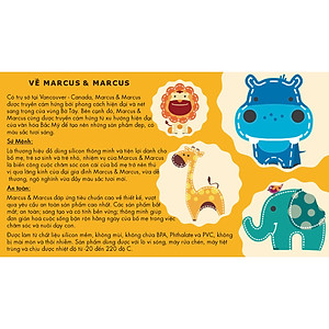 Bình bóp ăn dặm silicon có thìa Marcus & Marcus cho bé từ 6 tháng