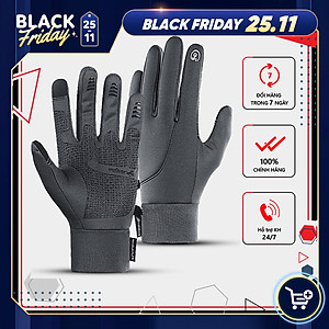 Găng tay giữ ấm mùa đông chống gió, kháng nước mưa Rhino G102 Bao tay thể thao cảm ứng điện thoại, găng tay đi xe máy, xe đạp lót nỉ cho nam nữ, bảo hộ đi phượt