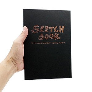 Sổ Vẽ Khâu Gáy A5 80 Tờ Sketch Book - ZEN art 8719 - Màu Đen