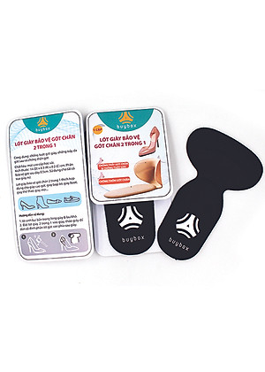 Combo 01 cặp lót mũi giày cao su non và 01 cặp lót gót chân 2 trong 1 - buybox - BBPK09&50